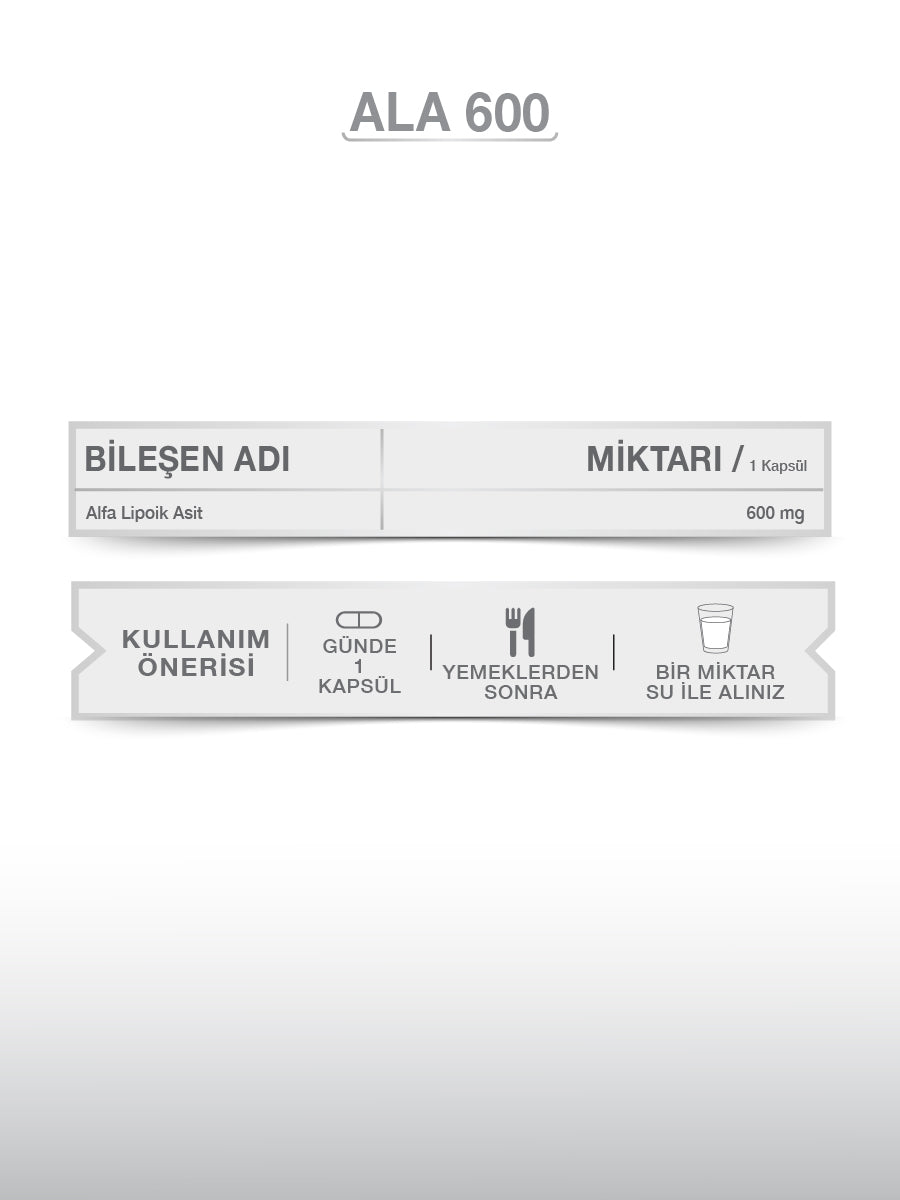 GOODDAY ALFA LİPOİK ASİT (ALA 600)  60 KAPSÜL