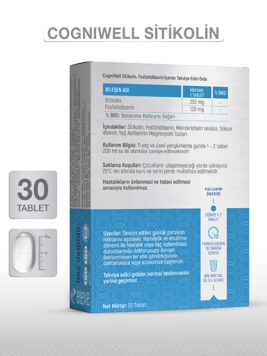 COGNIWELL SİTİKOLİN 30 TABLET