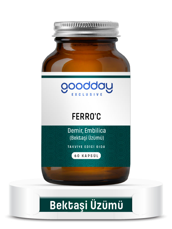 GOODDAY FERRO' C 60 KAPSÜL TAKVİYE EDİCİ GIDA