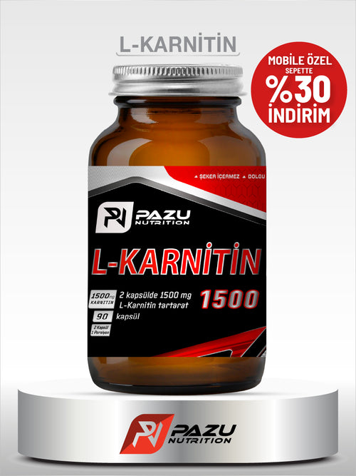 PAZU  L-KARNİTİN 1500 mg 90 KAPSÜL
