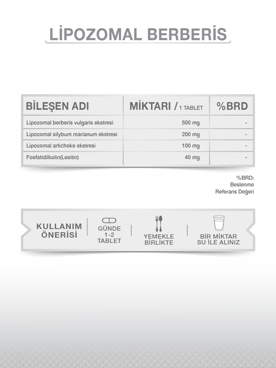 Lipozomal Berberis 60 Tablet