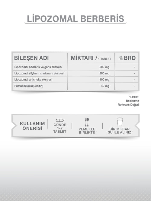 Lipozomal Berberis 60 Tablet