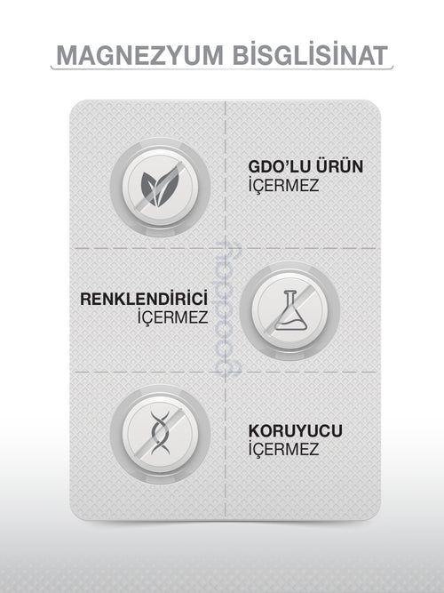 GOODDAY MAGNESIUM PLUS G (Mg. BİSGLİSİNAT) & P5P 30 SAŞE