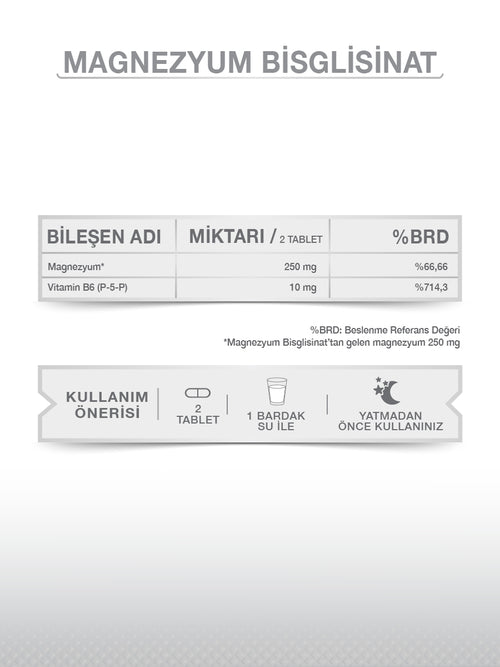 GOODDAY MAGNESIUM PLUS G (Mg. BİSGLİSİNAT) & P5P 30 TABLET