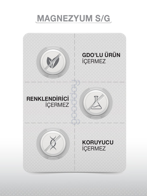 GOODDAY MAGNESIUM PLUS  S/G (BİSGLİSİNAT SİTRAT & P5P) 30 KAPSÜL