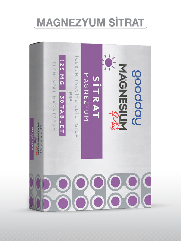 GOODDAY MAGNESIUM PLUS S (Mg. SİTRAT) & P5P 30 TABLET