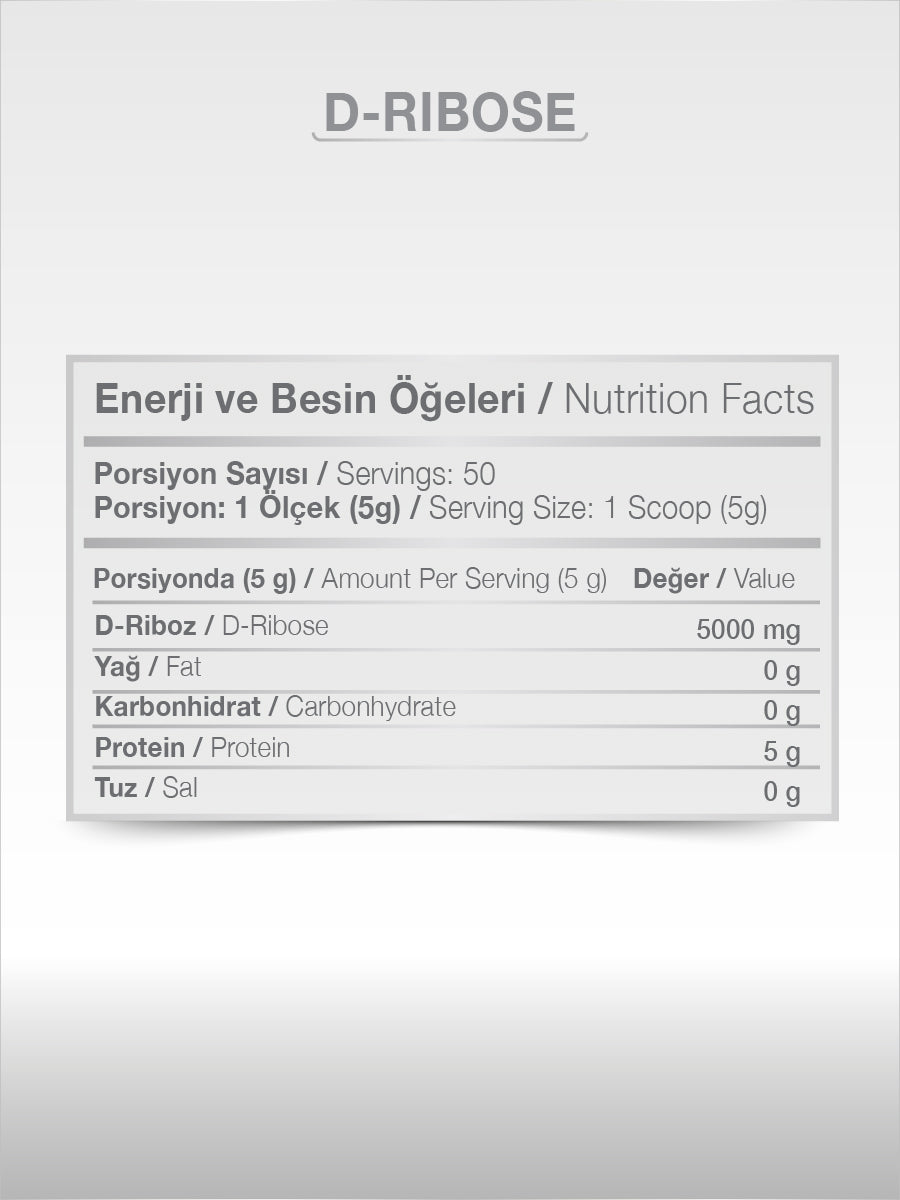 PAZU D-RİBOZ 250 GR SPORCU BESİNİ