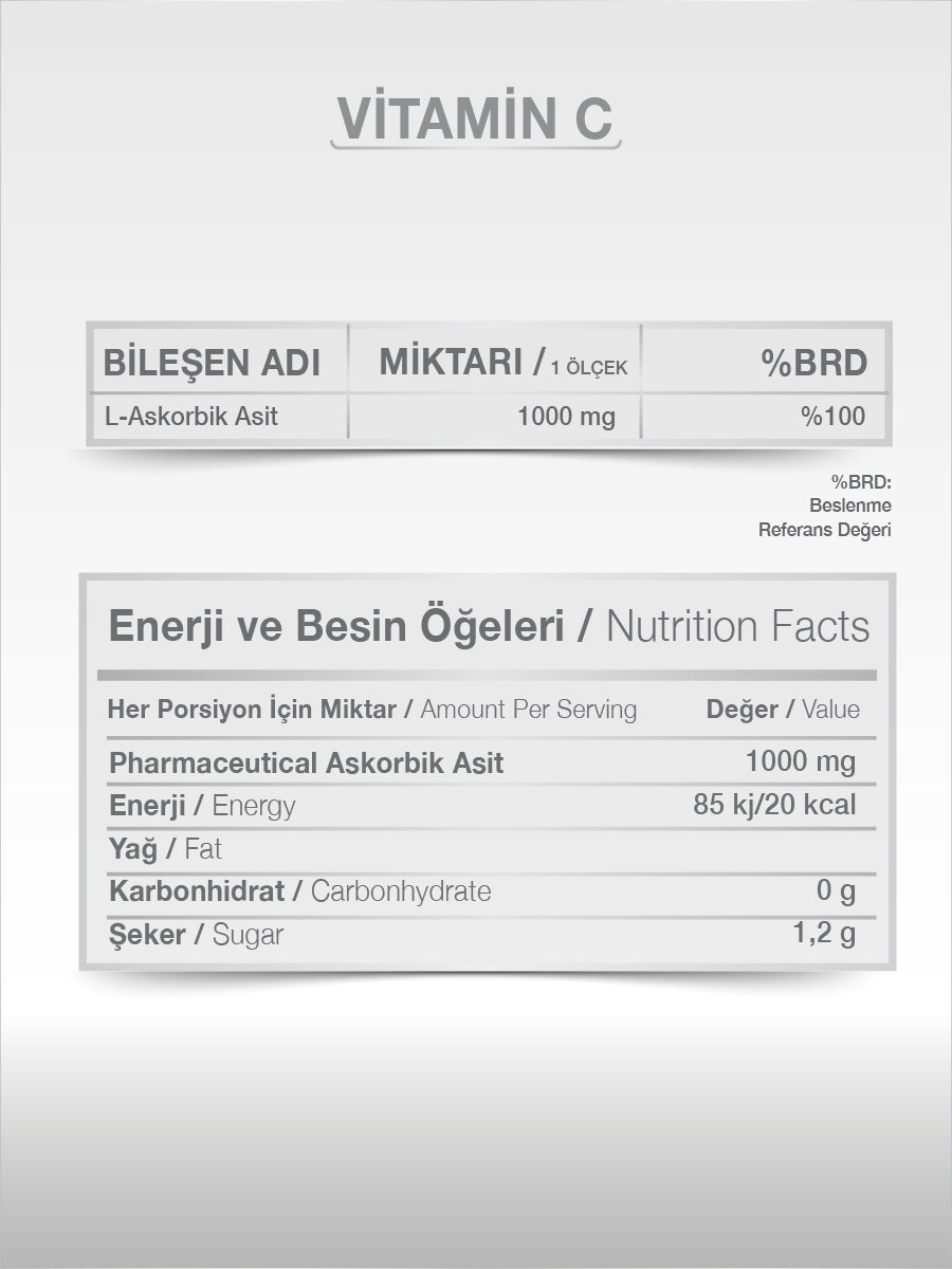 GOODDAY VİTAMİN C  400 gr T.E.G