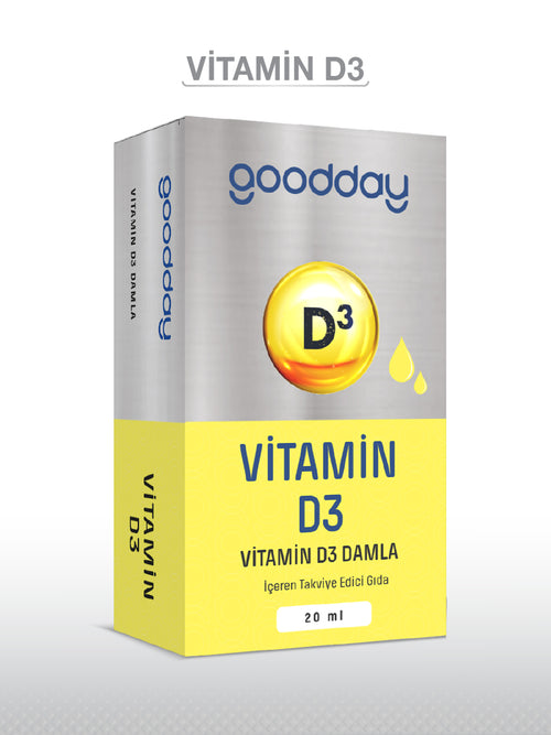 GOODDAY VİTAMİN D3 DAMLA 20 ML 1000 IU