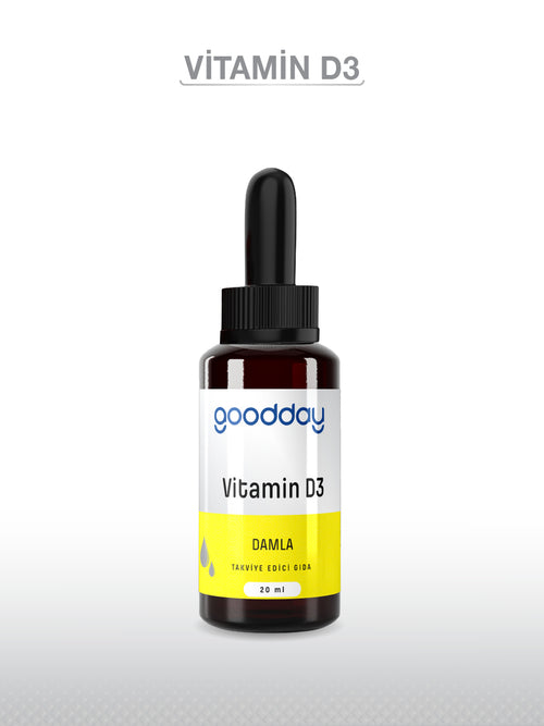 GOODDAY VİTAMİN D3 DAMLA 20 ML 1000 IU