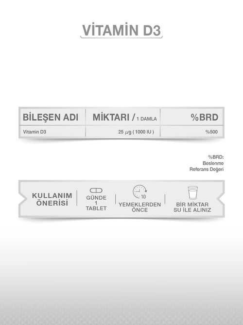 GOODDAY VİTAMİN D3 DAMLA 20 ML 1000 IU