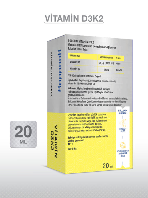 GOODDAY VİTAMİN D3K2 20 ML